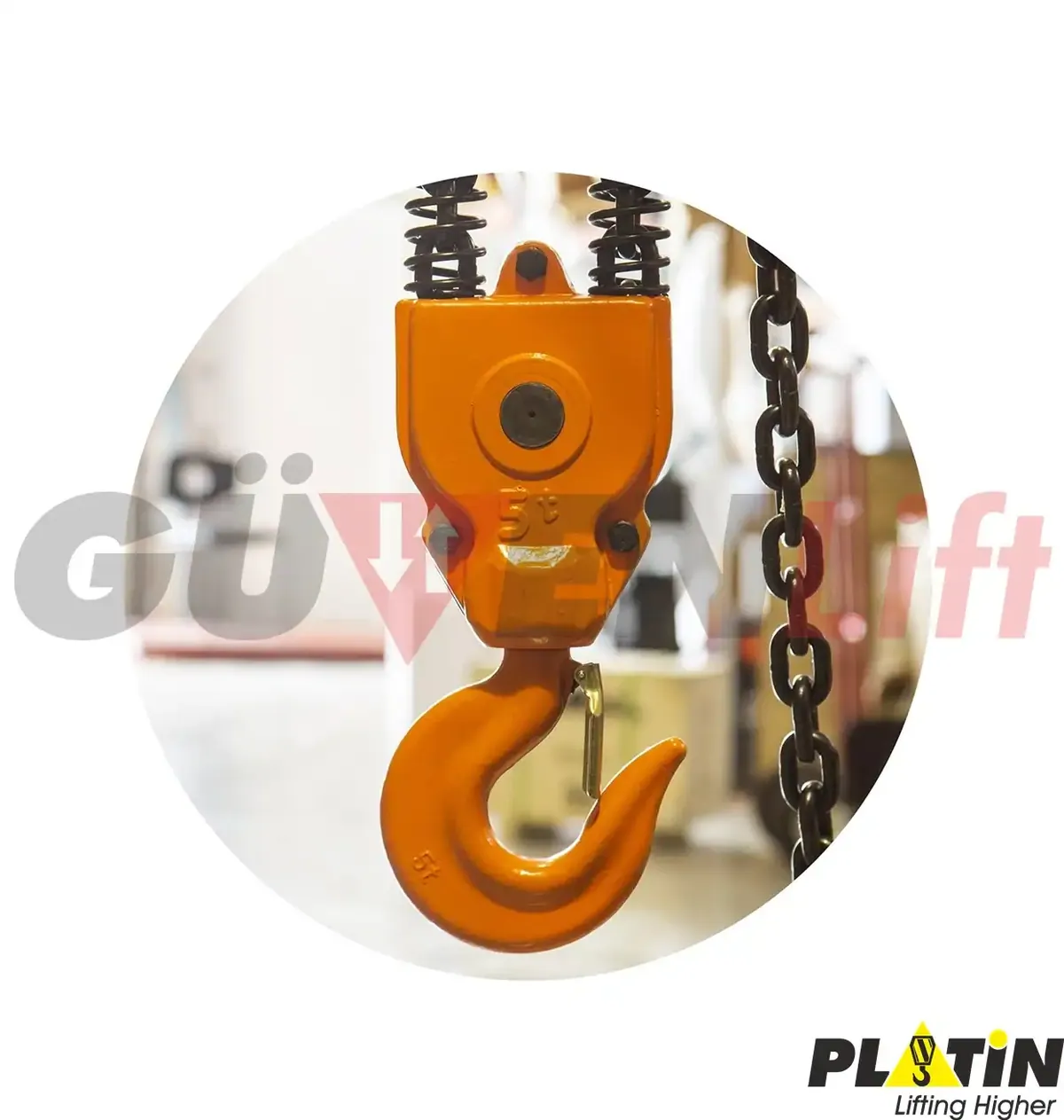 0.5 Ton Monoray Zincirli Vinç 380 Volt