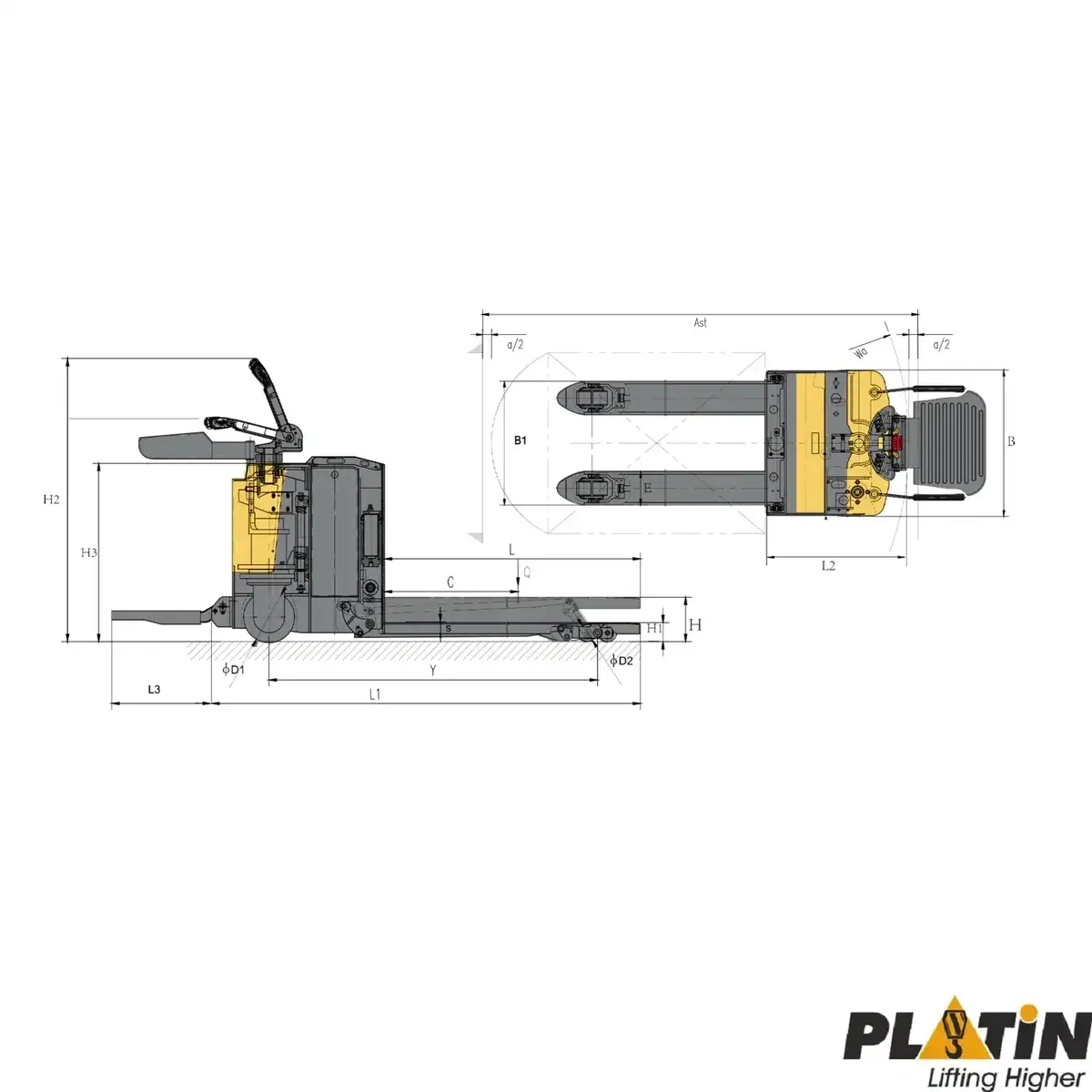 Platin RPT Full Otomatik Transpalet