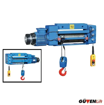 1 Ton Sabit Halatlı Yerli Vinç