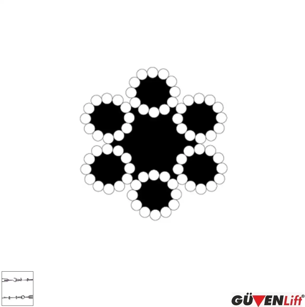 6x12 Gerdirme Halatı