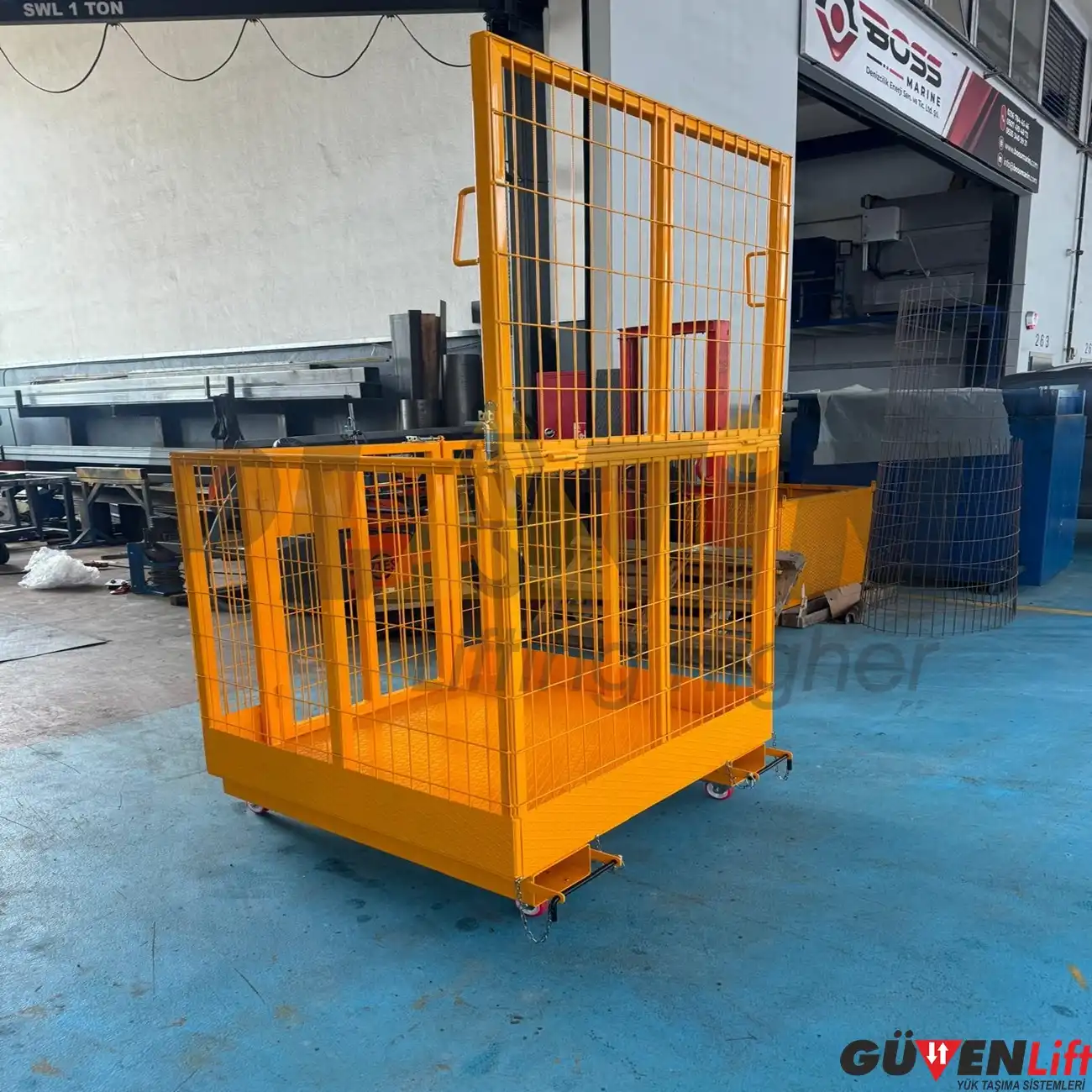 Tekerlekli Personel Forklift Sepeti