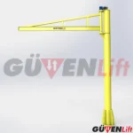 Guven Elektrikli Dönerli Pergel Vinç - Görsel 6