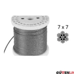 7x7 Paslanmaz Çelik Halat - Görsel 4