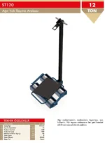 Döner Tablalı Çelik Teker Domuz Arabası - Görsel 2