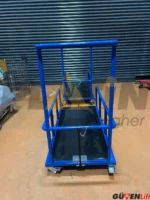 GVN415 Tek Bölme Cam Taşıma Arabası - Görsel 7