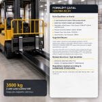 GVN211 Forklift Çatal Uzatma Kılıfı 3500kg - Görsel 2