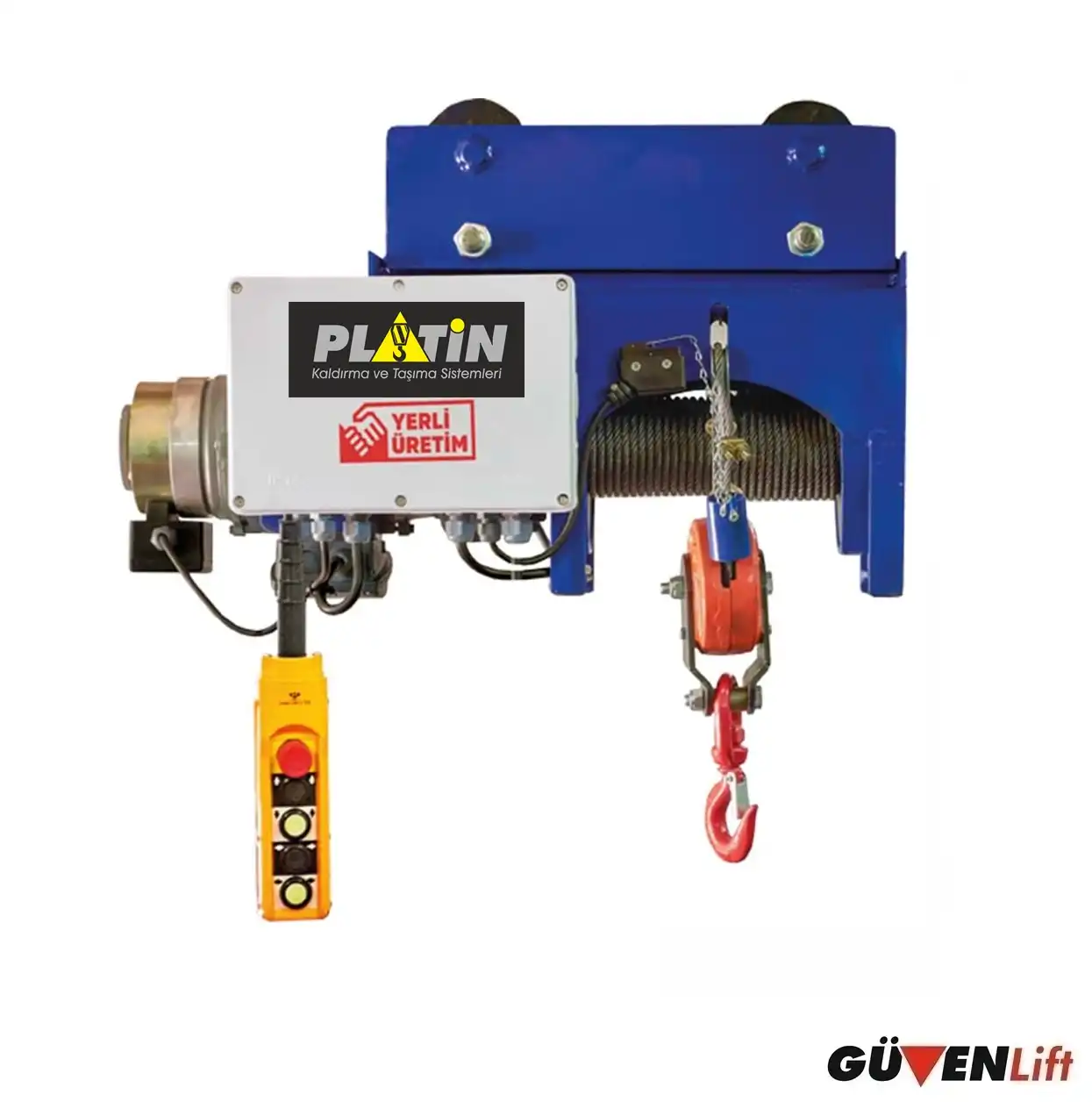 lvc-monoray-halatli-vinc LVC 3 Ton Monoray Yarı Pro Halatlı Vinç - Görsel 1