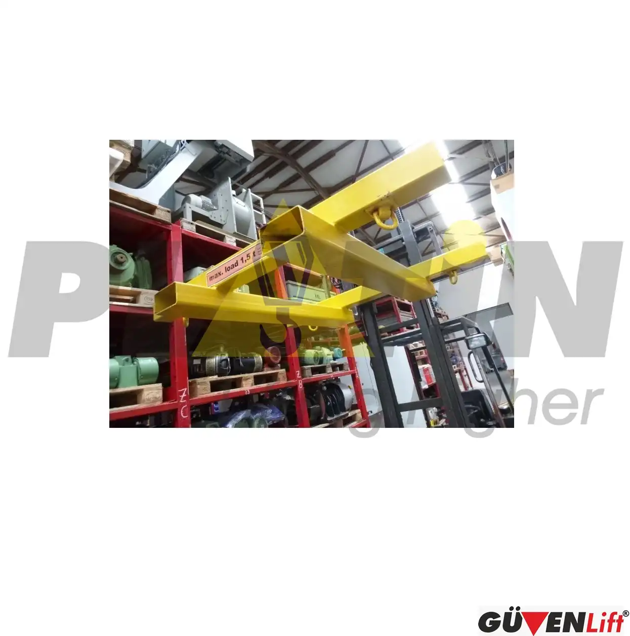 plb-10-1 Forklift Big Bag Kaldırma Aparatı PLB-10 - Görsel 1