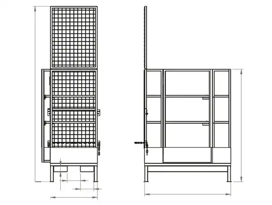tek kisilik personel forklift sepeti 8 3