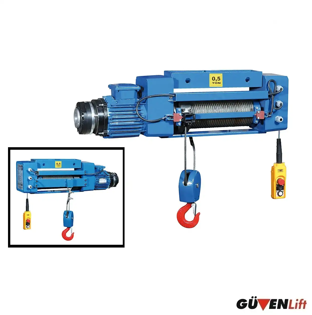 yerli-halatli-vinc-sabit-500-kg 1 Ton Sabit Halatlı Yerli Vinç - Görsel 1