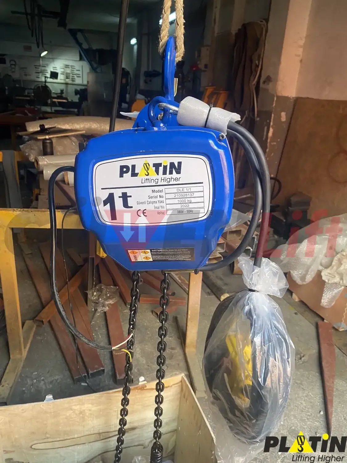 1 Ton Sabit Zincirli Caraskal 380 Volt - Görsel 21