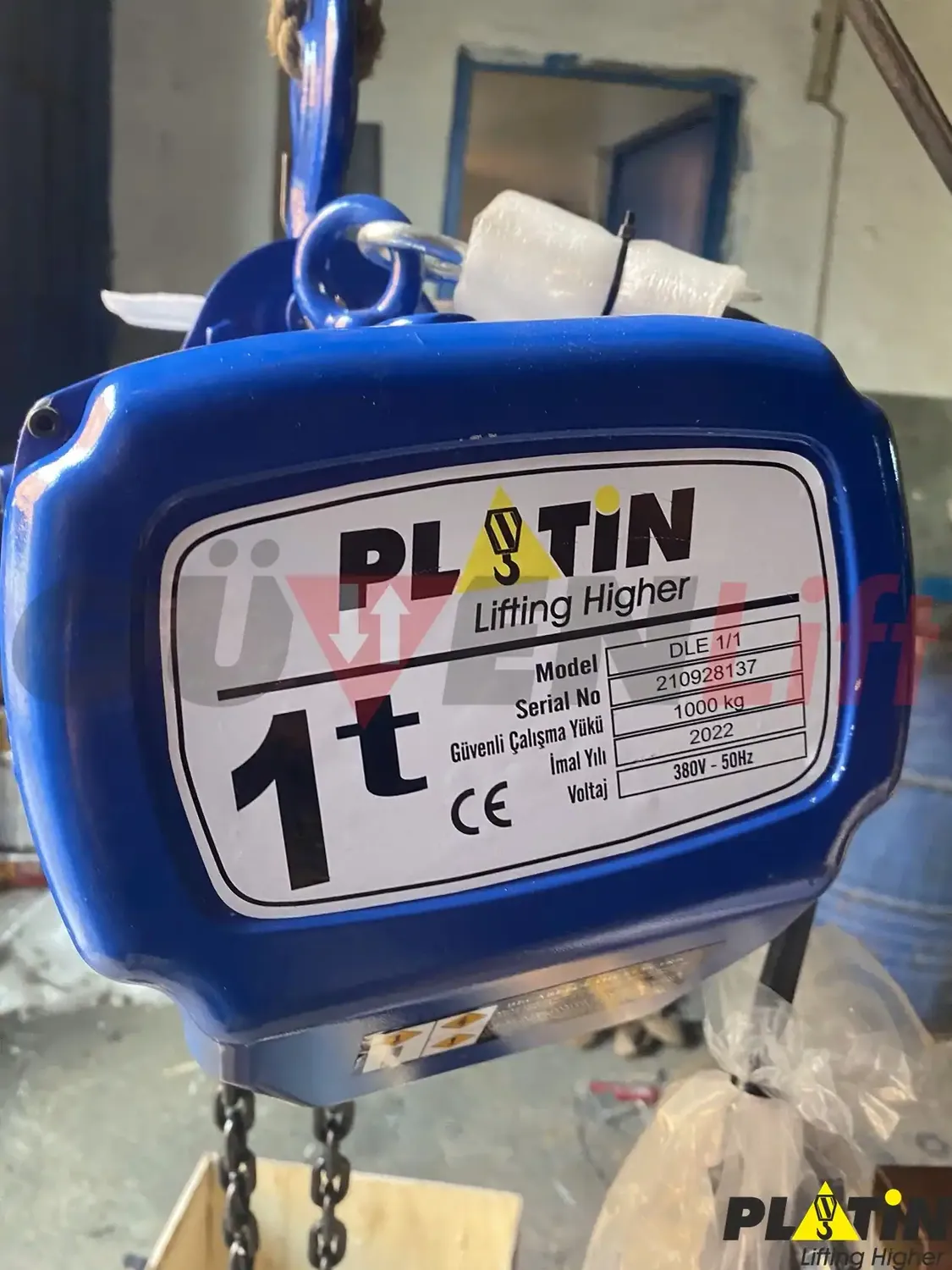 1 Ton Sabit Zincirli Caraskal 380 Volt - Görsel 2