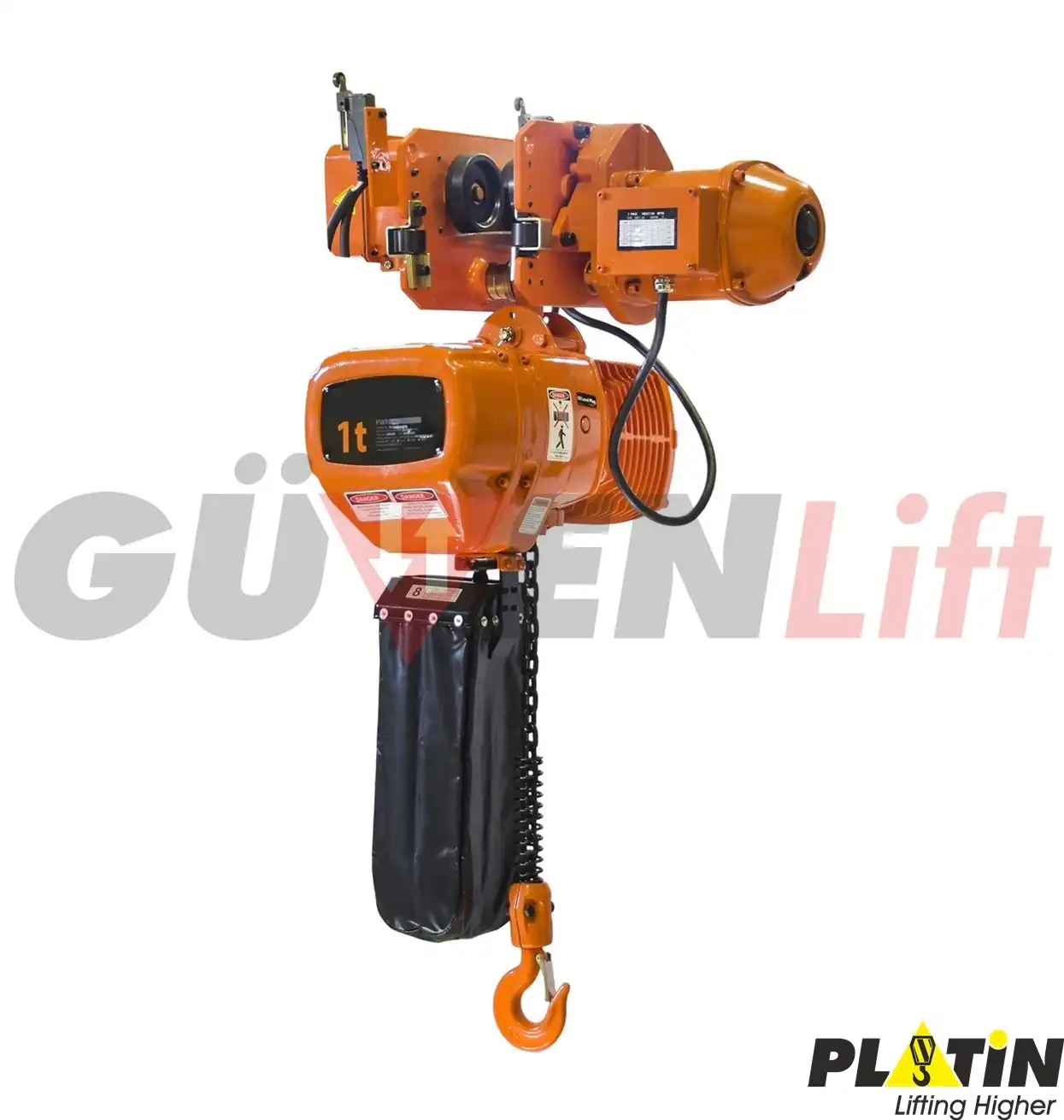 1-ton-monoray-zincirli-vinc-502 1 Ton Monoray Zincirli Vinç 380 Volt - Görsel 1