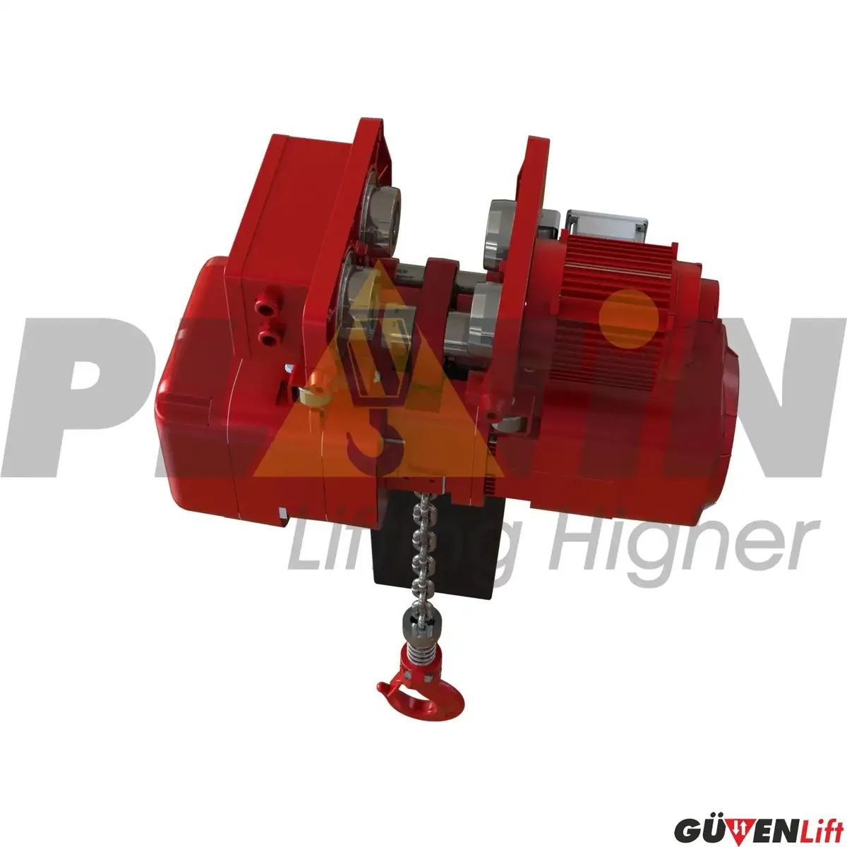 1 Ton Monoray Zincirli Vinç 380 Volt - Görsel 5