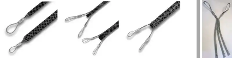 Ağzı Açık Galvanizli Kablo Çorabı 95-120 mm 1 cable socks 3